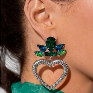 Elegant Silver and Blue Dragonfly Necklace and Earring Set